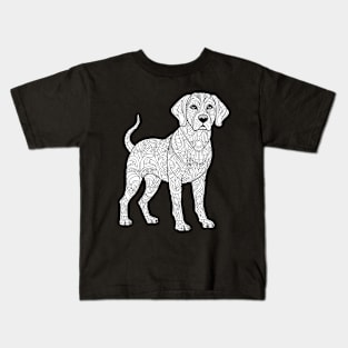 Labrador Dog Mandala Kids T-Shirt